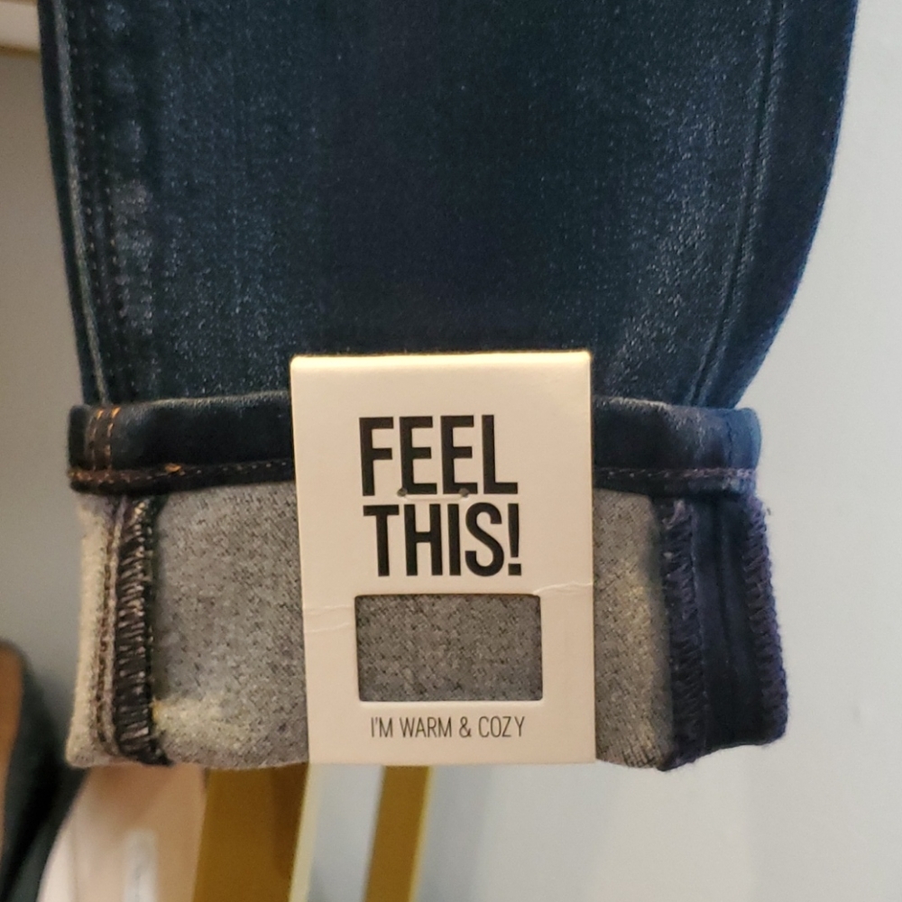 Express Mid Rise soft lined jean legging - Picture 6 of 6